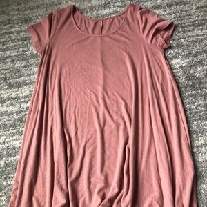 Blush shift dress